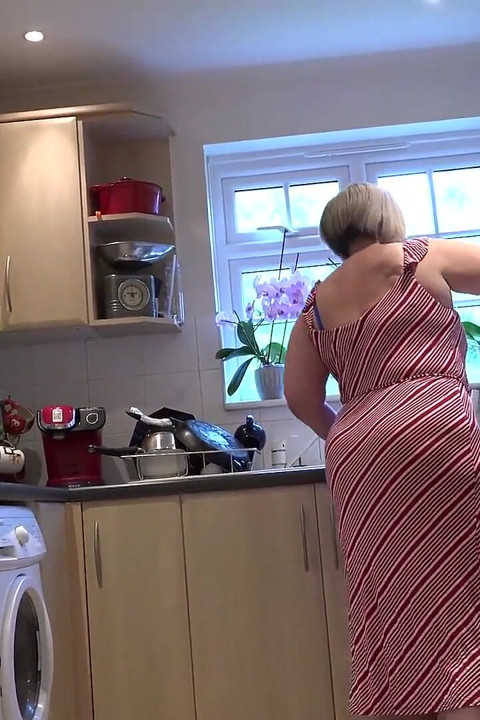 Your BBW Stepmom Star Sucks Your Cock in the Kitchen (POV)