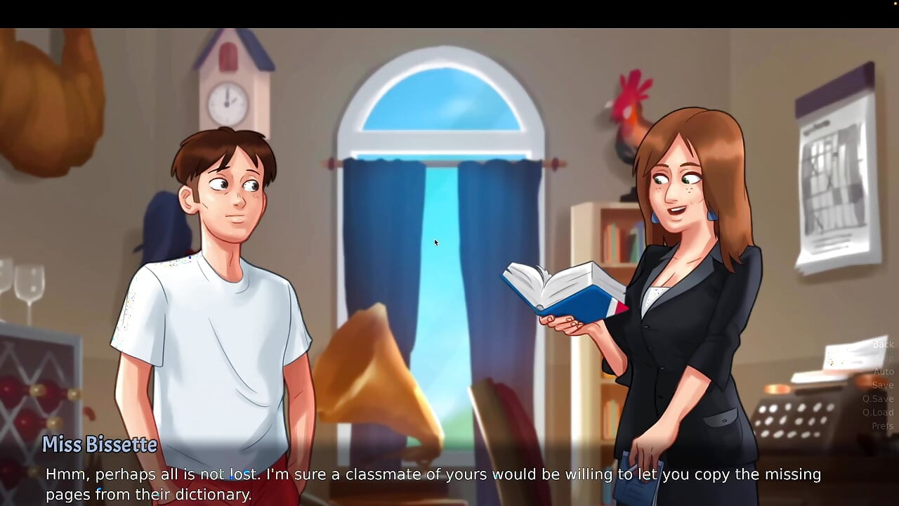 Summertime saga játékmenet. Francia tanár, könyvtári szex, mocskos magazin