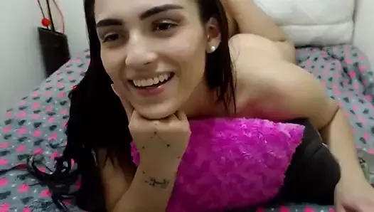 Trap getting fucked bareback by her Colombian Pimp