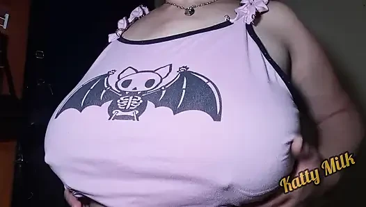 Do you want to play with my Huge Natural Tits Katty Milk