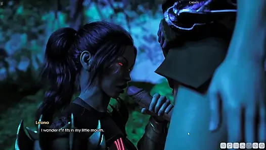 James Having Threesome With Two Evil Girls In Forest
