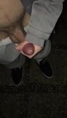 Outdoor think cumshot