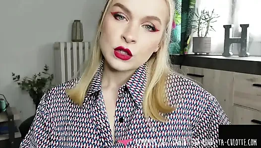 Vends-ta-culotte - cewek seksi perancis lagi asik mempermalukanmu dengan memandu masturbasimu