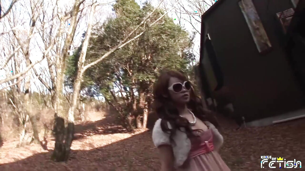 Pretty Japanese teen with glasses sucks a big cock and takes cum in her tight mouth