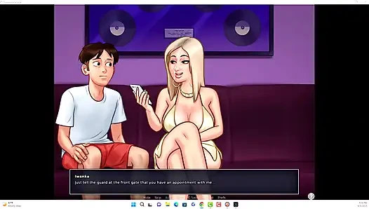 Summertime saga - Johannes and Erik watched Iwanka, Iwanka gave Johannes a blow job on camera