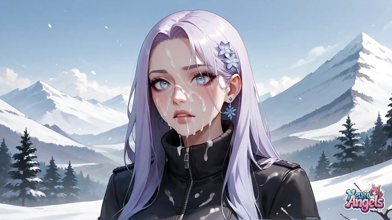 Snow Queen's Milk Spray Orgasm in Alpine Peaks