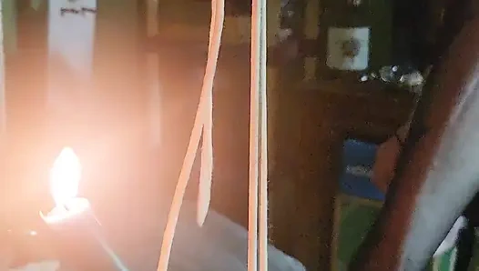 Goode Girl Flogging Balls by Candle Light POV