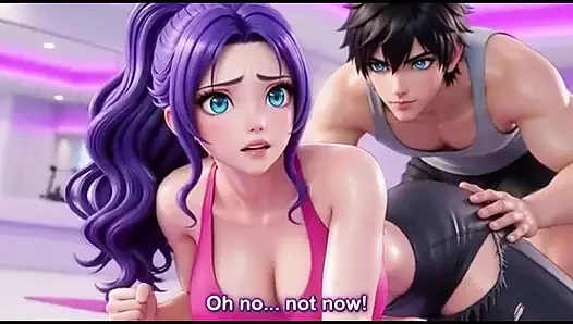 Aiko's tight yoga pants rip right while workout and fucked by yoga trainer