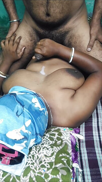 Desi beautiful indian aunty fucked by her stepson cum in  tits