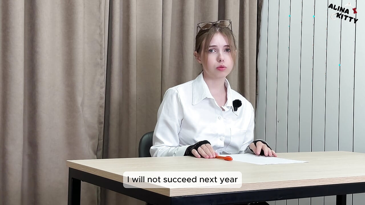 Alt Girl Student Tried to Cheat, Teacher Caught Her - Excellent Grade Landed Right in Her Mouth