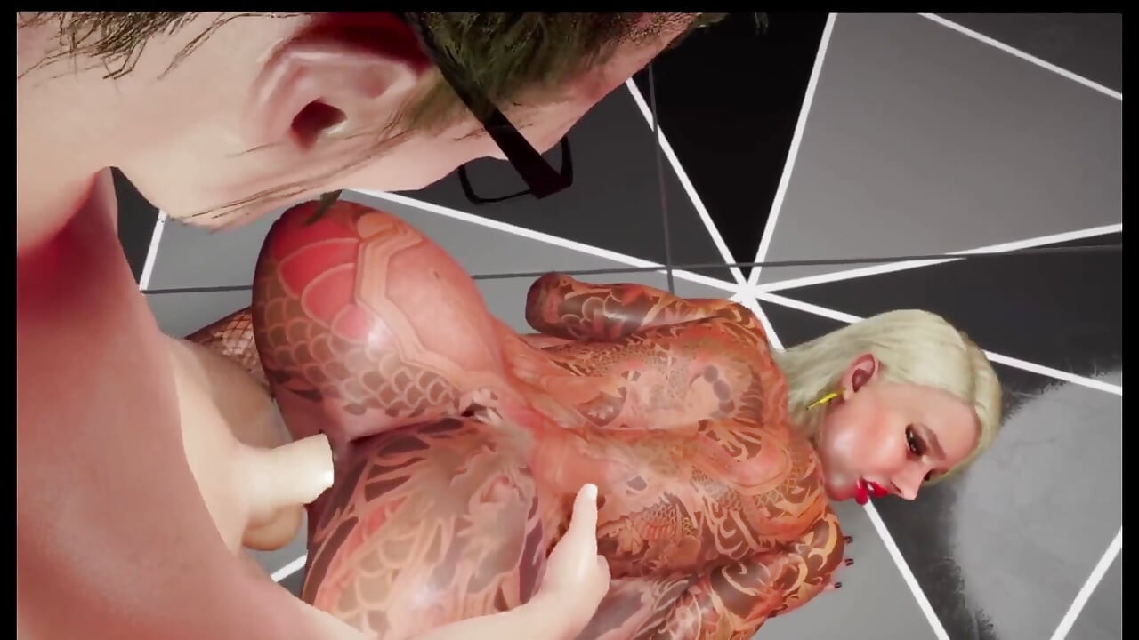 Bimbo Mega Fake Tits Fuked Hard in Disco
