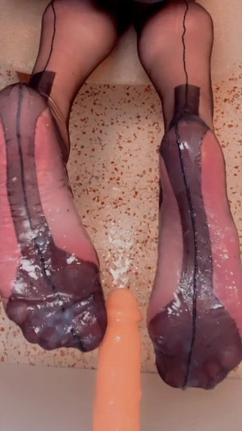 My Cum Soaked Nylon Stocking Feet