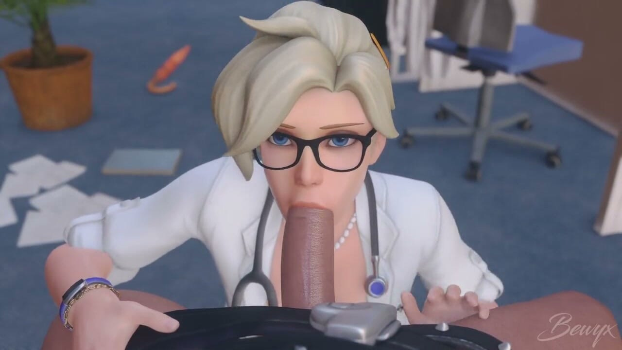 Hospital nurse face gaping