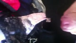 cum on some stolen older thongs