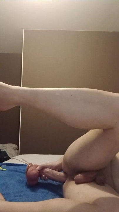 Sissy slut fucked by a huge dildo