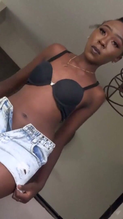 Petite African model taken advantage by white hung producer at casting | Clip 1