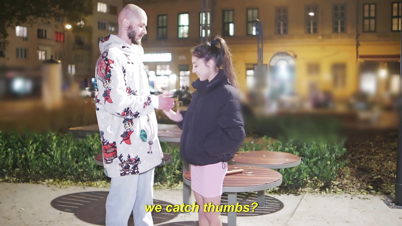 "CUM INSIDE ME!" - Petite Italiana Eva Generosi Picked Up In Public For Pussy Creampie
