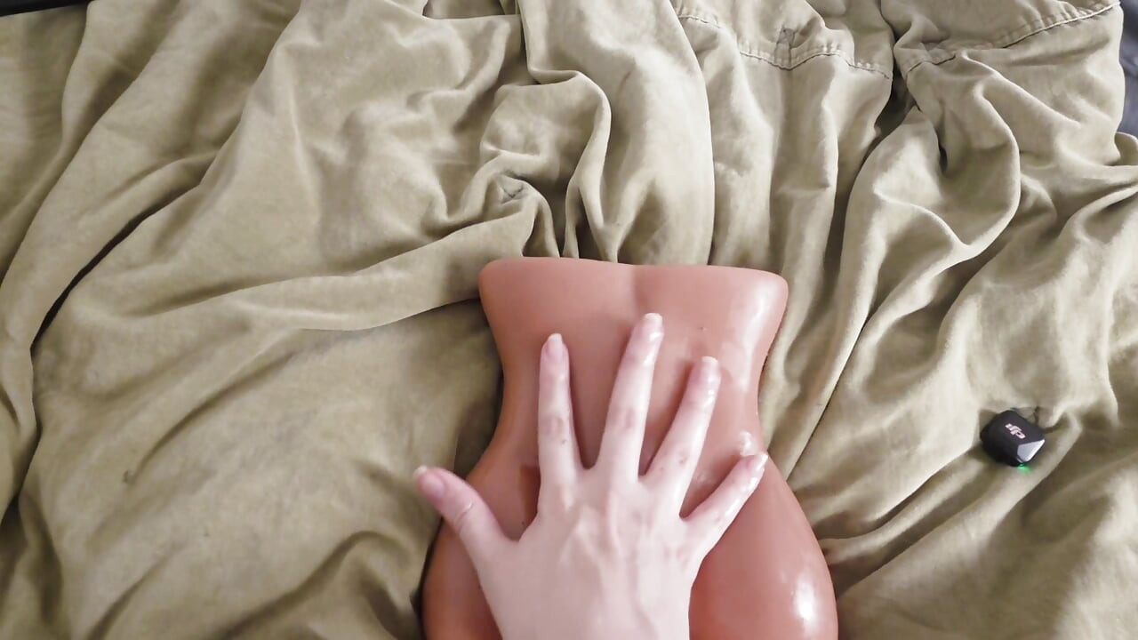 POV massagem com um final feliz joi
