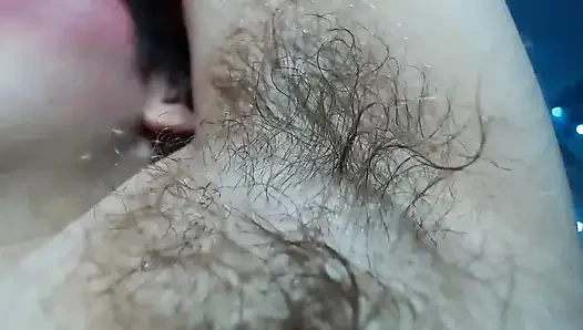 Extreme Hairy Armpit Closeup on Cam