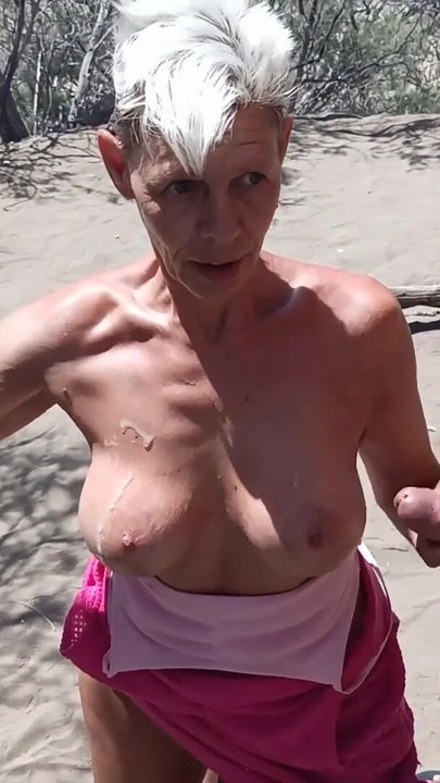 Iconic moment from "CoraBitch in the dunes of Maspalomas in Gran Canaria"
