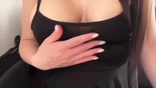 I love jerking off on my slut stepmom with big tits