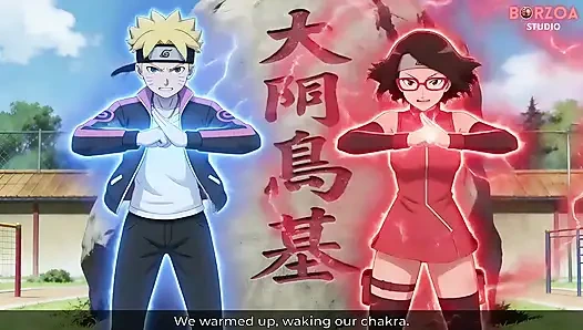 Naruto: Boruto & Sarada - Deep Hardcore Training Goes Wrong (uncensored Hentai)