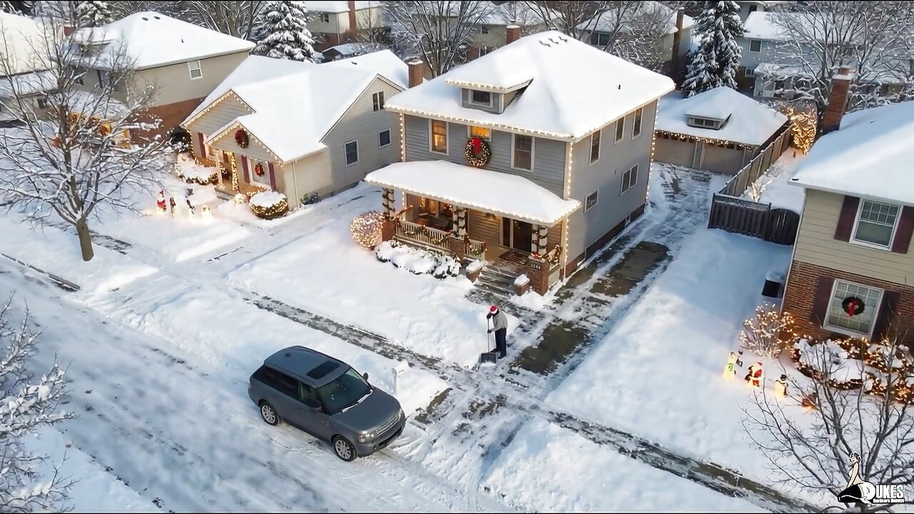 Düzgün vücutlu evli kadın noelden önceki bütün gününü siyah yarak alarak geçiriyor