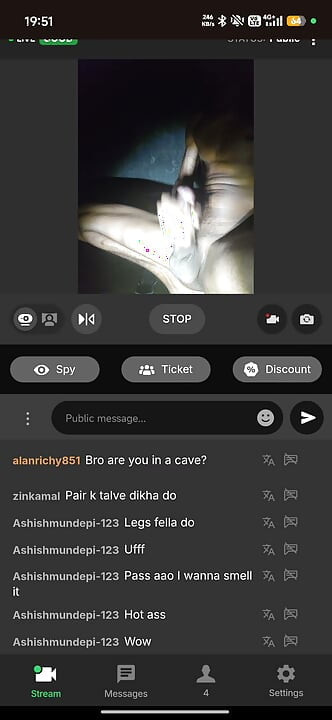 Live stream in Stripchat