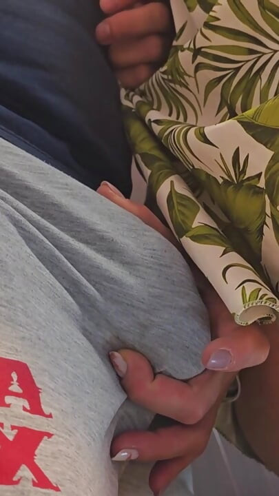 Forbidden Touch On Public! Shameless Stranger Touch Her With His Dick on Crowded Bus and Ejaculate Under Her Skirt