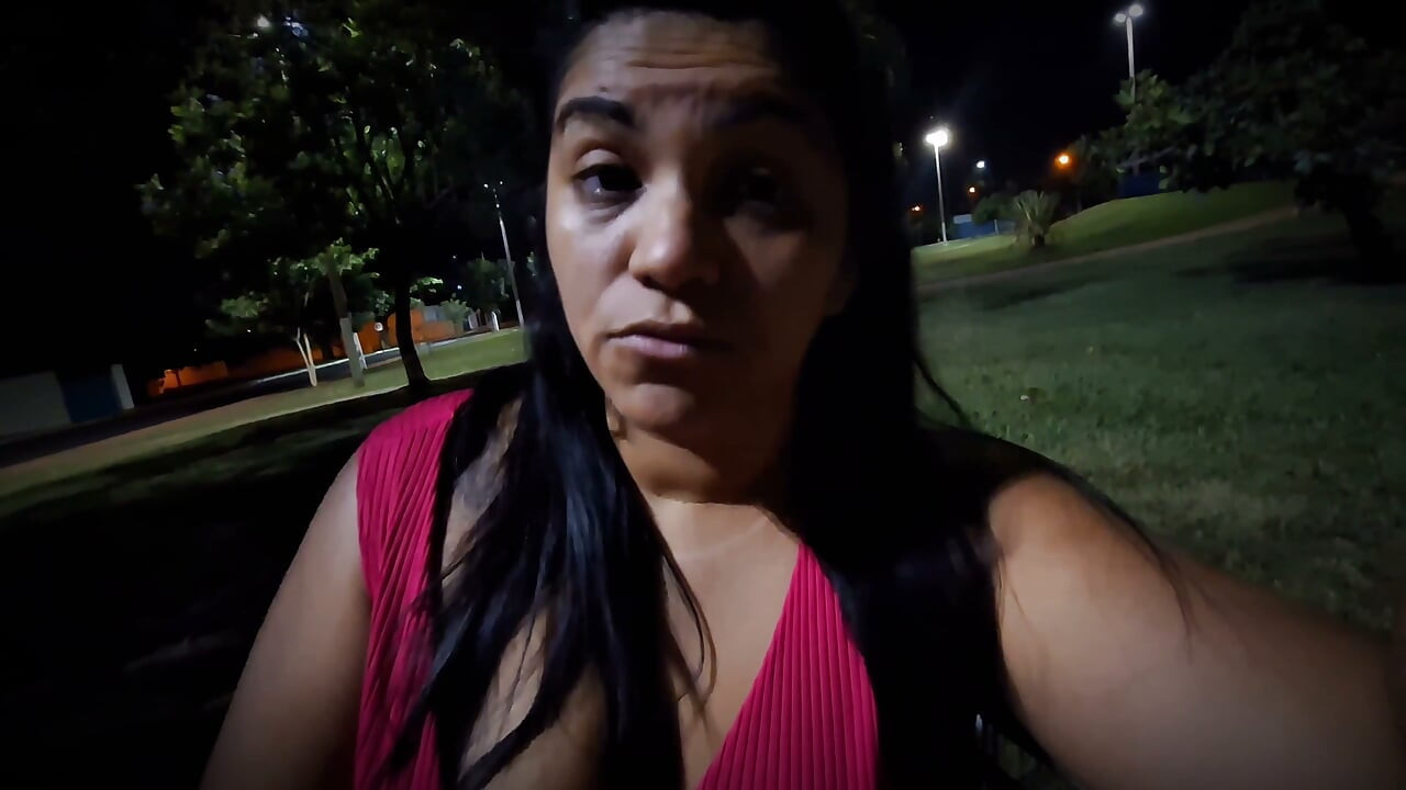 Nicoly Mattos Flashing Hairy Pussy and Big Tits in Square