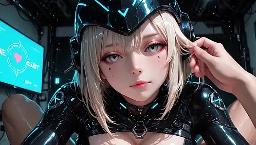 Ratu gamer lateks virexa - chrome pov - ai generated