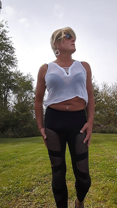 Old sexy CD in leggings Cumming on mother in laws purse publi