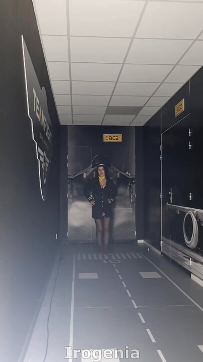 The Flight Attendant Boards in 7th Heaven on the Plane