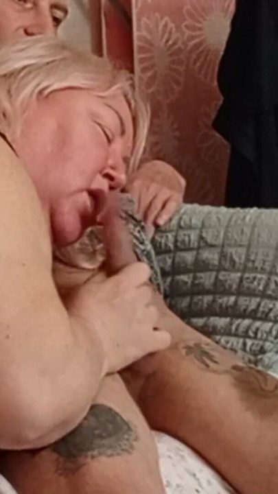 neighbor sucks cock after work and gets a portion of cum in her mouth | Clip 1