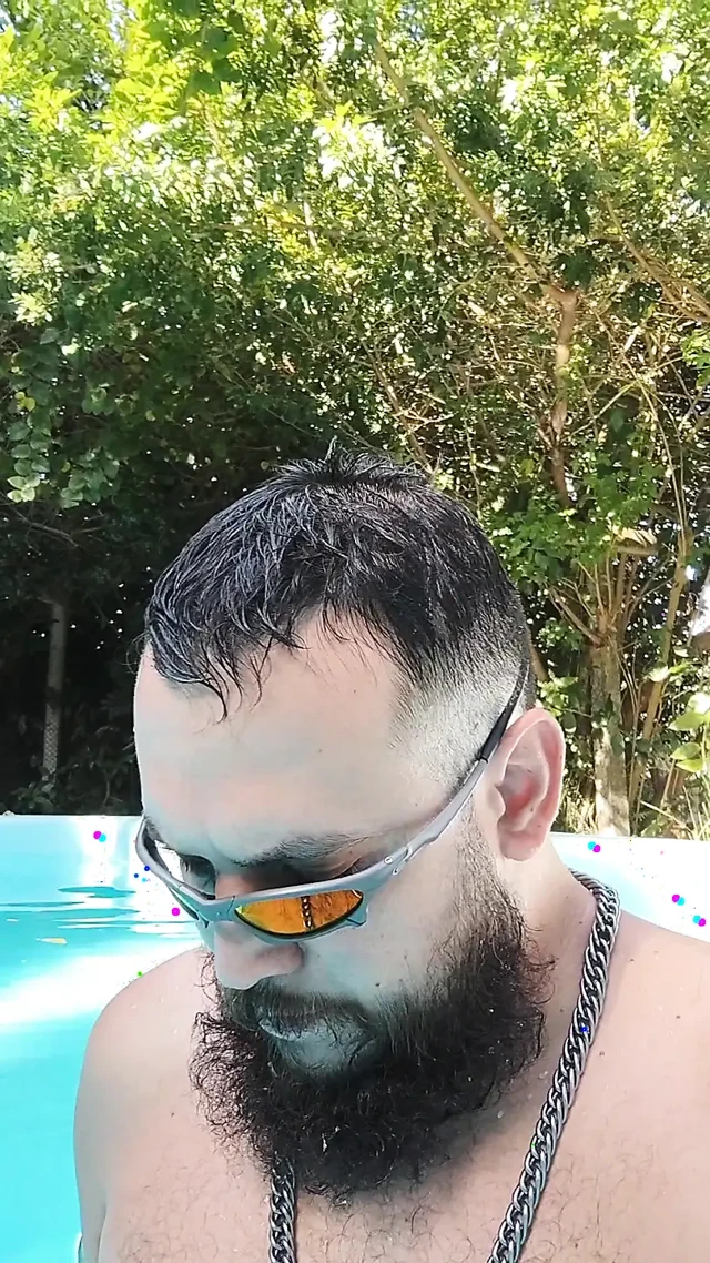 Cum in the pool