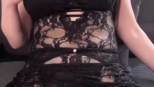 My friend's mom undressed completely and fucks her pussy