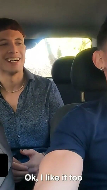 Kinky Passenger Seduces His Taxi Driver And Pounds His Virgin Asshole To His First Ever Anal Orgasm | Clip 1