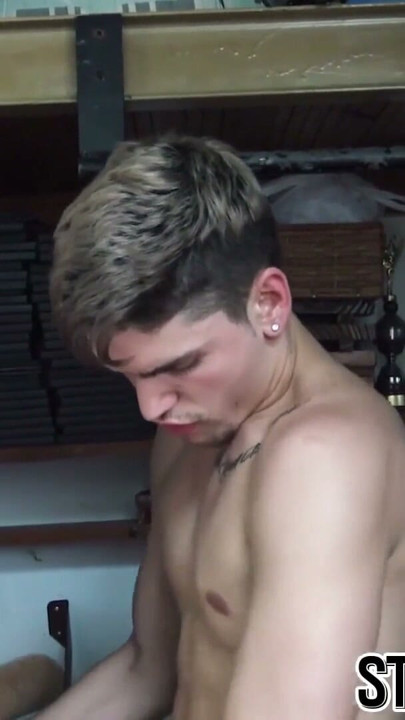 Bearded Latino brutally raw penetrated by his lovers | Clip 2