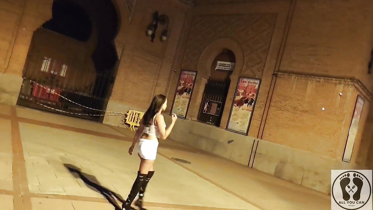 Crazy Latina Bitch Outdoor Public Naked Exhibitionism