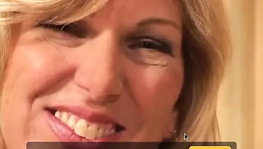 Blonde milf loves the big dick in pussy in mouth