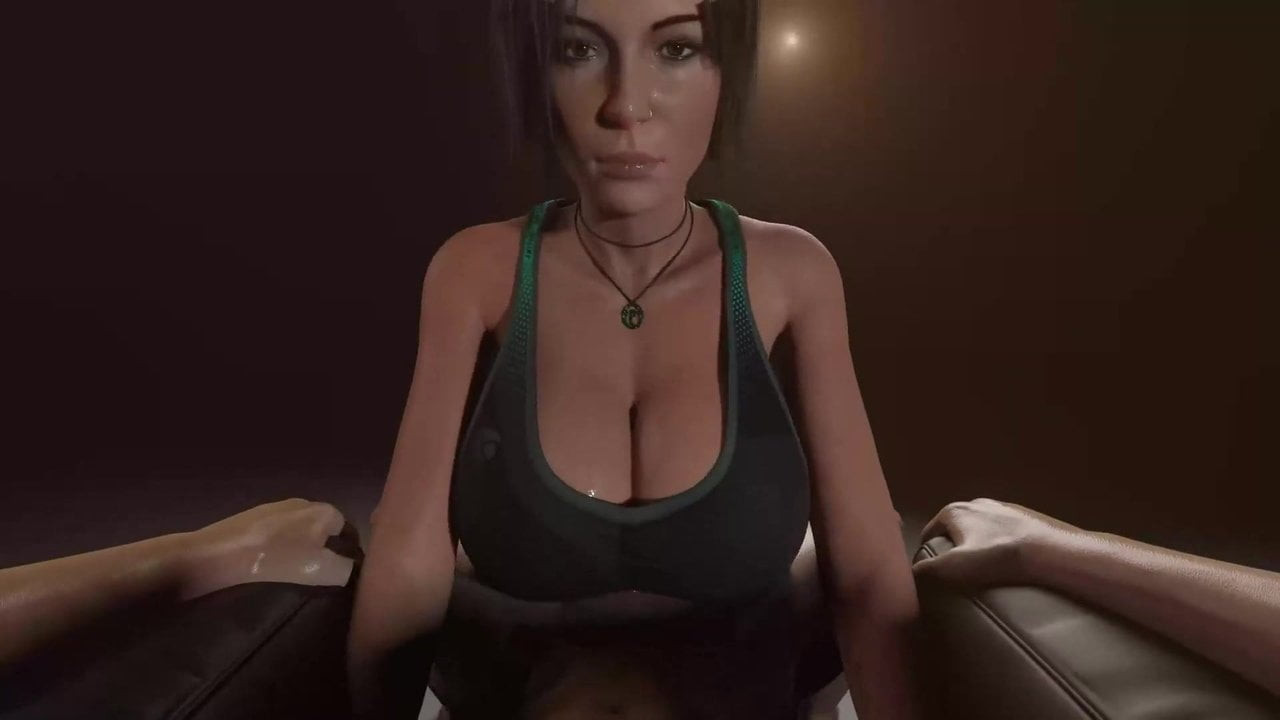 Lara Croft - titjob dan blowjob