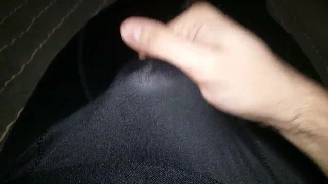 Cumming in white nylon briefs and baselayer