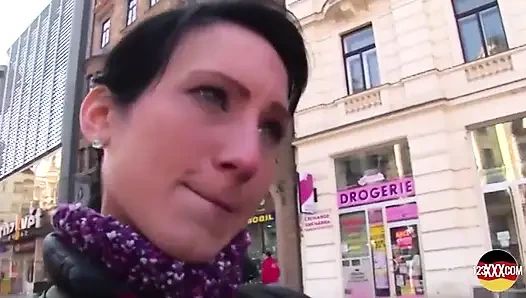 Cute Brunette Picked up on the Streets for a Good Fuck