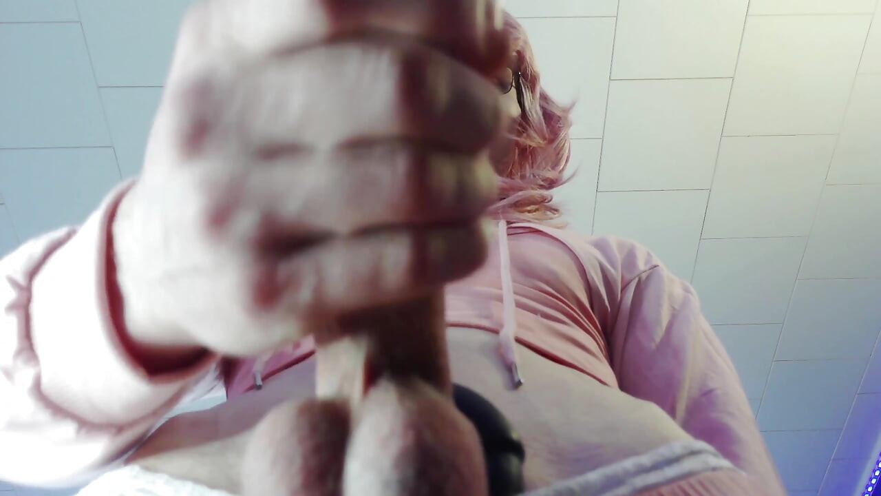 pink hair femboy gets up & feeds you cum - morning load on your face, smears and slaps with cock