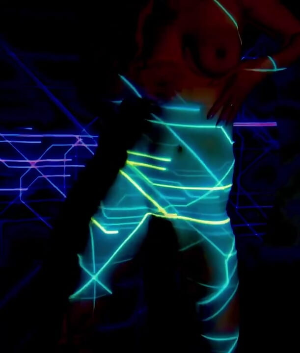 Naked disco girl