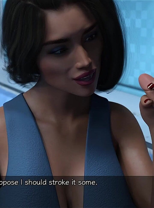 Stranded in Space - Getting a Hot Handjob by Indian MILF with Huge Tits
