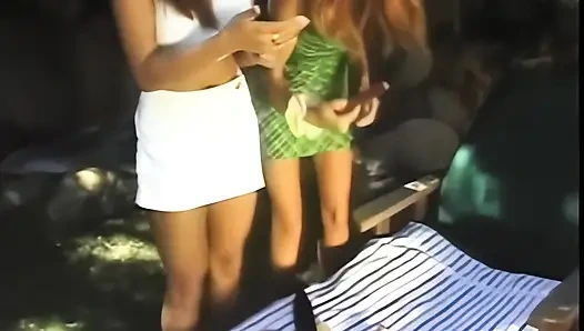 Hot Bitches Enjoys DP From Dildo and Strapon