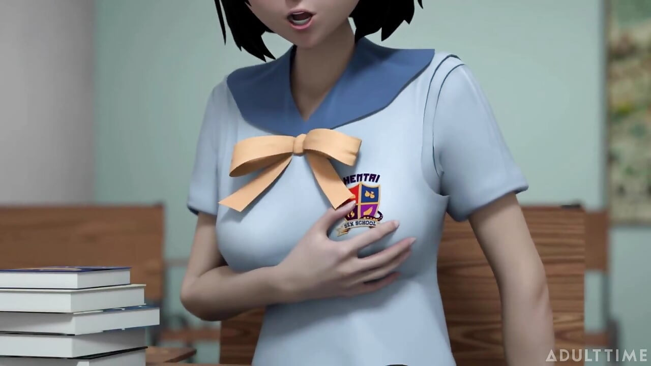 Hentai sex college episode 2 - big titty hentai milf begs for student's cum in front of the whole class!