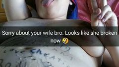 Oops, your wife turned into a cum addicted whore!