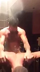 crazy hunks in gay club shower